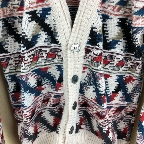 Tricots St Raphael Womens Cardigan, Cream Blue XL - Picture 4 of 8